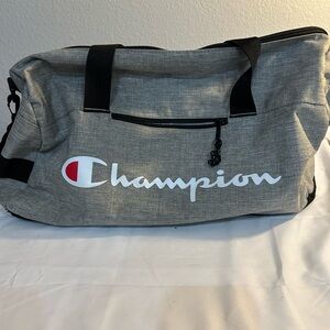 Champion Black and Gray Duffel Bag